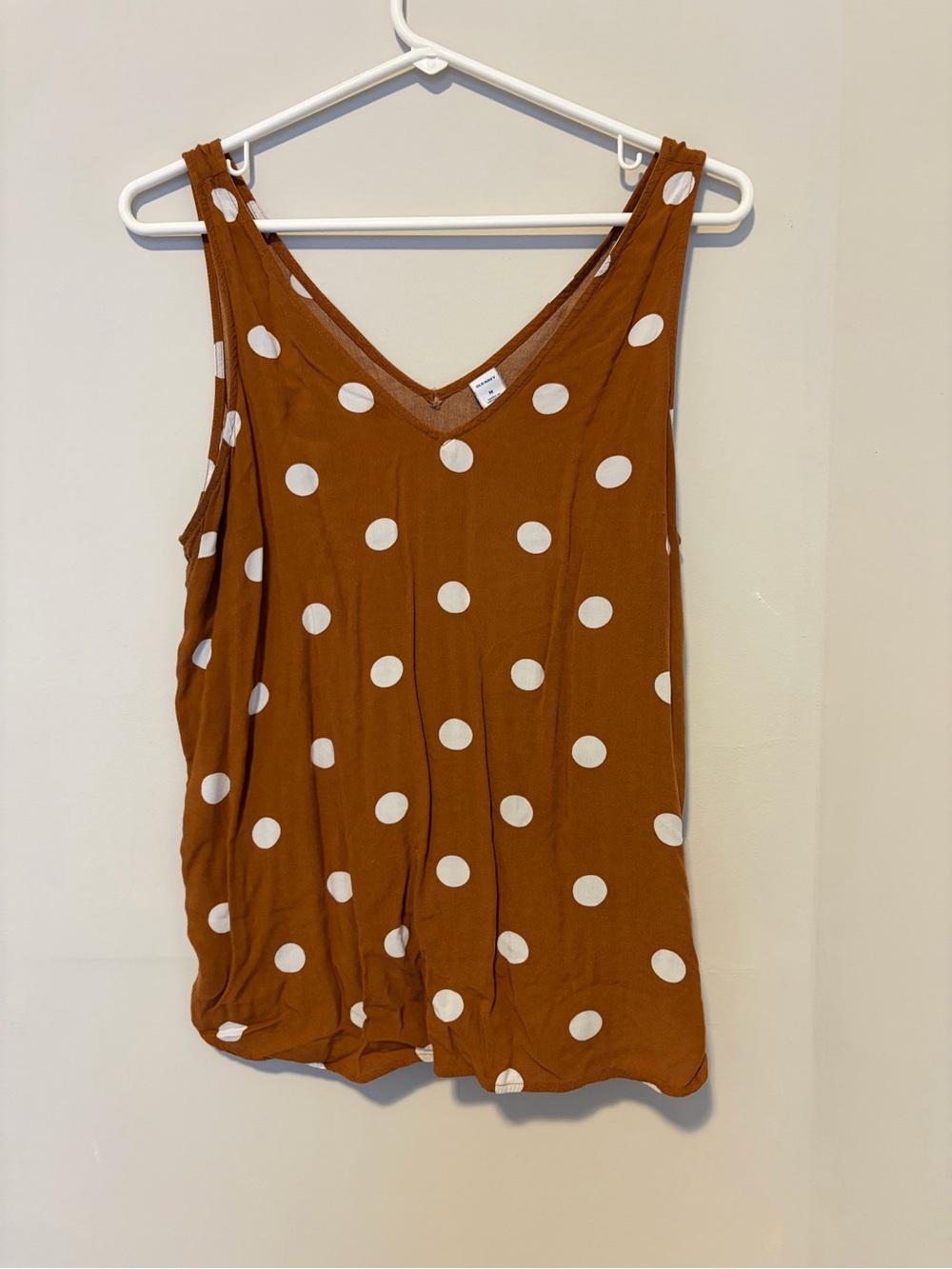 Old Navy Orange Polka Dot Tank Top Size Medium